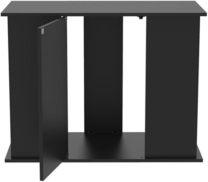 Pemberly Row Engineered Wood 50/65 Gallon Black Upright Aquarium Stand
