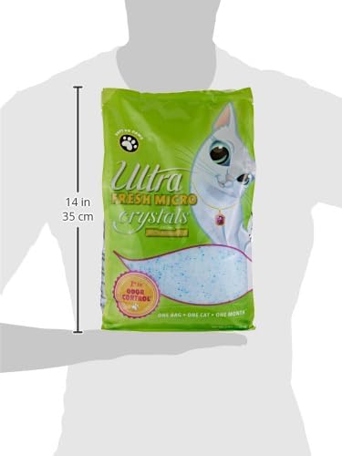Ultra Fresh Scented Micro Crystals Premium Cat Litter - 99.9% Dust Free, Soft on Paws - 5 Lbs.