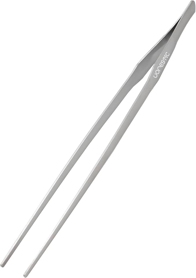 1PC Straight Aquarium Tweezers, 15" Long Tweezers for Terrarium, Stainless Steel Aquascape Tool for Planting Aquarium Plants, and Aquarium Maintenance