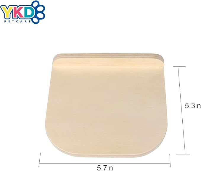 Chinchilla Wooden Platform Set, Chinchilla Cage Platform with Feeding Bowl, Small Animals Cage Accessories for Squirrel Gerbil Suger Glider Hamsters (3Pcs of Small Platform)