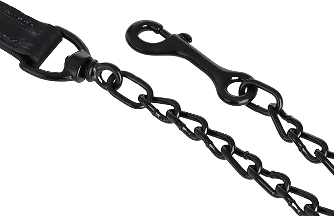 Weaver Livestock Leather Magic Show Cattle Halter, Adjustable, Modern Style Cow Calf Halter, Livestock Handling Equipment for Showing, Black