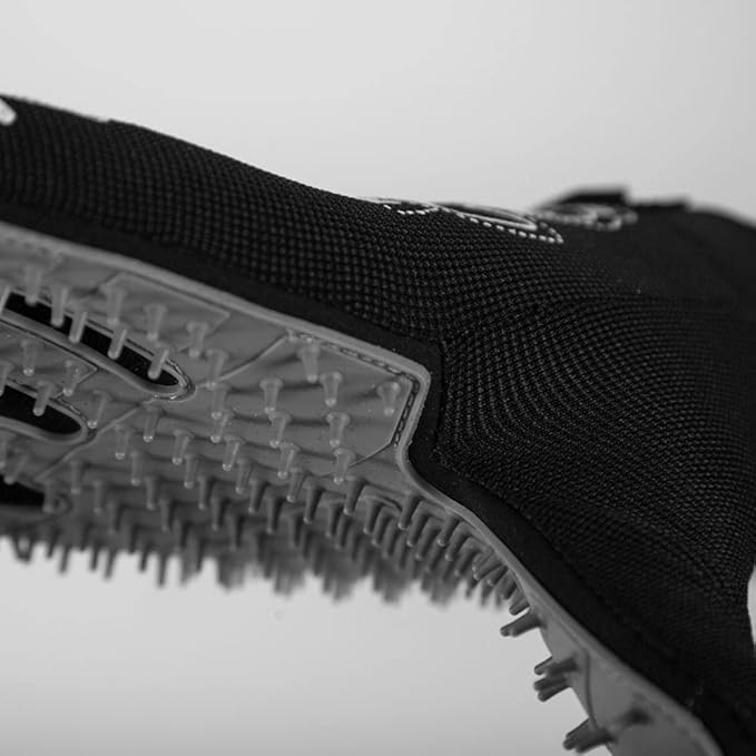 Seibertron Patented P.G.M.G-1 Pet Hair Remover/Deshedding Grooming Gloves Seven Sizes Fit All Works for Dogs, Horses, Cats and Other Animals Short Fur(1-Pair) Adult Black L