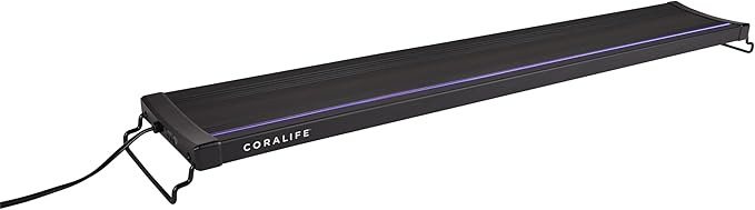 Coralife Fish Tank Aquarium Seascape WiFi/Bluetooth Smart LED Light Fixture, 30-36"