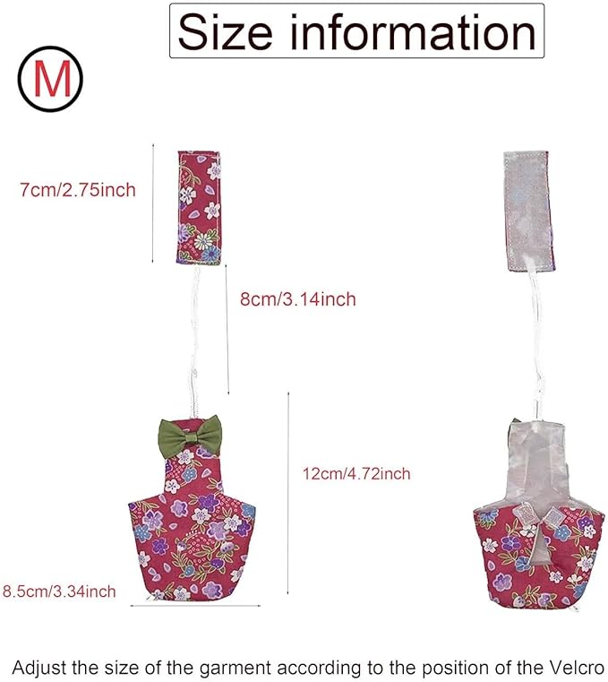 2 PCS Star Diapers for Parrots Red&Balck Fashionable Avian Accessories Parrot Clothes for Birds