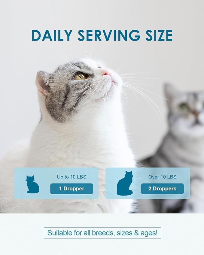 Hairball Treatment for Cats,Cat Hairball Remedy,Hair Ball Relief,Feline Digestive Support Supplement with Enzymes,Fiber & Psyllium Husk–Natural Constipation Relief (Cat Grass Flavor/2floz)