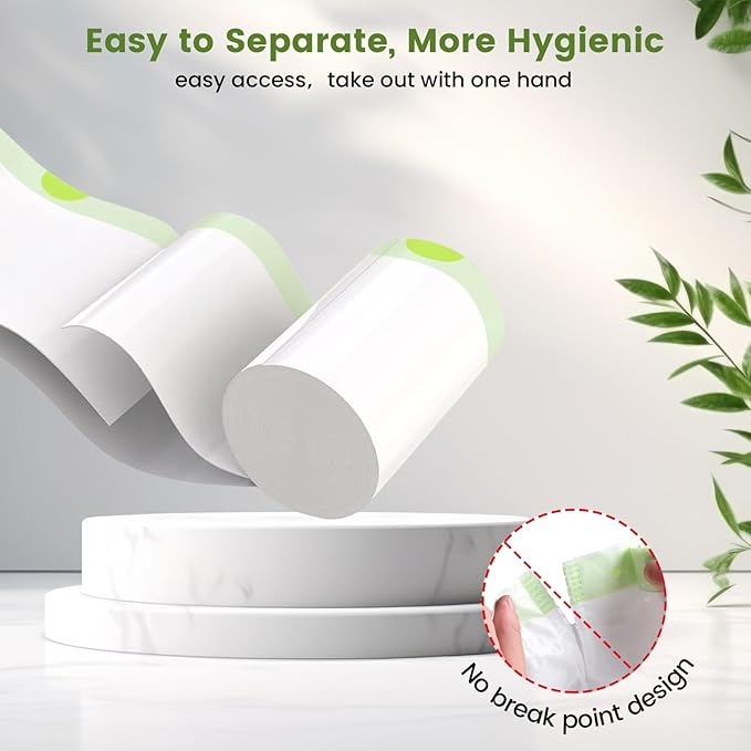 67 Count Cat Litter Bags for Pet Pura MAX Self-Cleaning Litter Box, Drawstring Kitty Liners for Automatic Waste Drawer Bin, Disposable Replacement Poop Trash Bag, Durable Leak-proof - 21 * 15.7 "