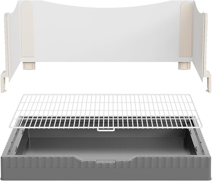 Oneluck Dog Litter Box with High Walls,30" x 22" Indoor Puppy Pee Pad Holder,Protection Wall Every Side for No Leak, Spill, Accident,Ideal for Medium Dog