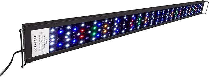Coralife Fish Tank Aquarium Seascape WiFi/Bluetooth Smart LED Light Fixture, 48-54"