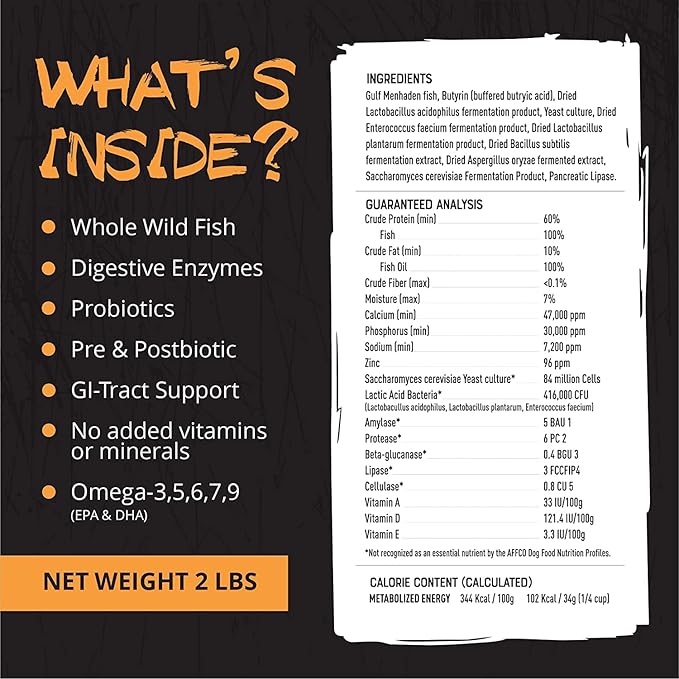 Origins 5-in-1 Dog Supplement - Powdered Food Topper w/Natural Omega 3 Fish Oil - Supports Healthy Digestion, Skin, and Coat - Helps Reduce Itching & Joint Inflammation (5 lbs)