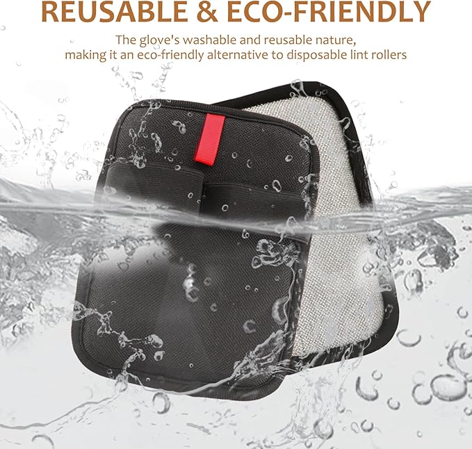 6 Pcs Pet Hair Removal Glove, Electrostatic Pet Hair Remover Gloves, Reusable Cat & Dog Hair Cleaning Gloves, Suitable for Couch, Furniture, Blankets, Curtain, Car Seat