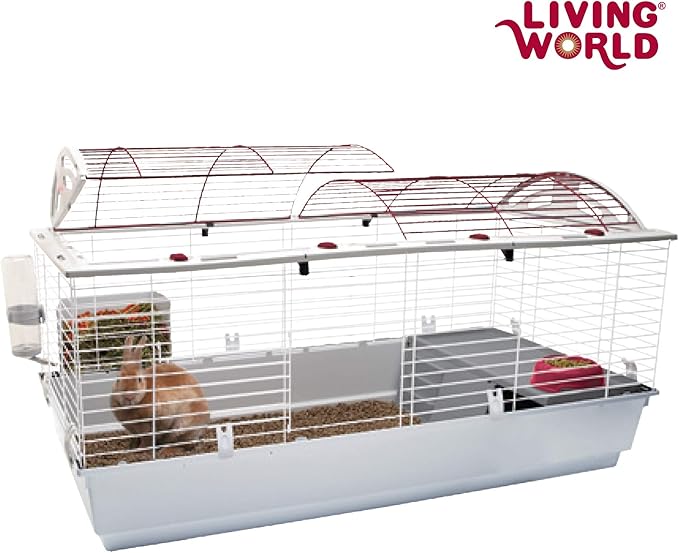 Living World - Deluxe Hybrid Habitat, X-Large - Rabbit, Guinea Pig, Chinchillas, and Small Animal Cage