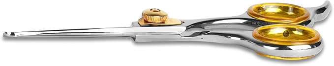 Sharf Gold Touch 4.5 Inch 440c Japanese Stainless Steel Pet Grooming Scissor with Round tip and Ballpoint for Safety
