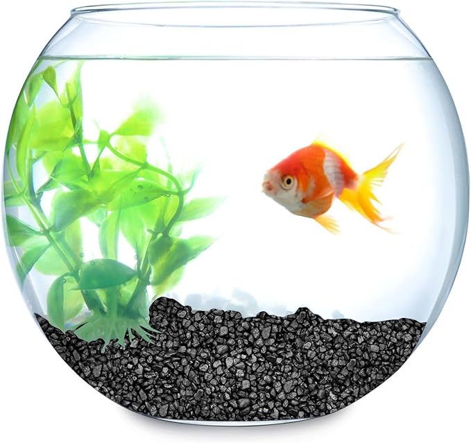 Hygloss Products Craft Rocks, Mini Stones for Art Projects - Bucket O' Gravel, Black, 1 lb