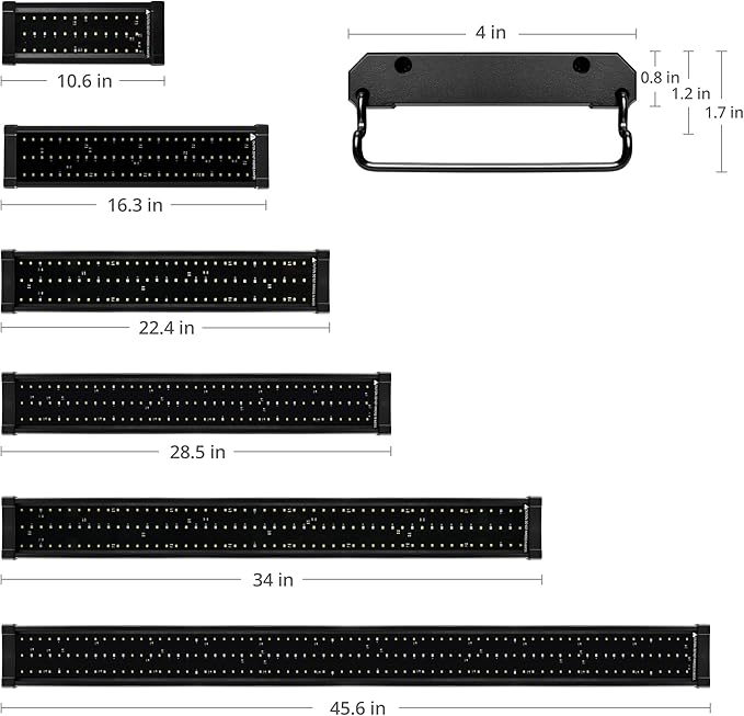 NICREW ClassicLED Plus LED Aquarium Light with Timer, 15 Watts, for 18 to 24 Inch Fish Tank Light, Daylight and Moonlight Cycle, Brightness Adjustable