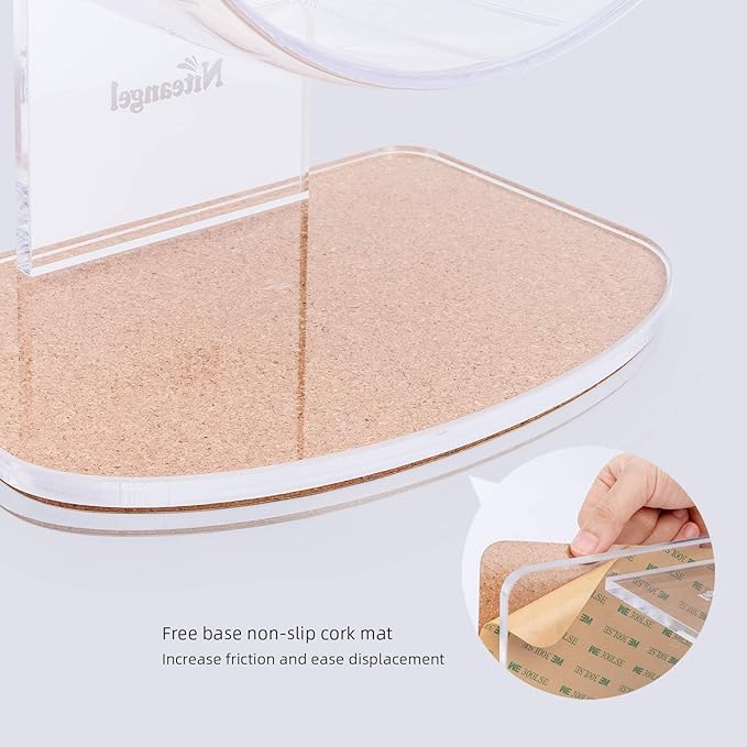 Niteangel Super-Silent Hamster Exercise Wheels: - Quiet Spinner Hamster Running Wheels with Adjustable Stand for Hamsters Gerbils Mice Or Other Small Animals (S, Mint Green)