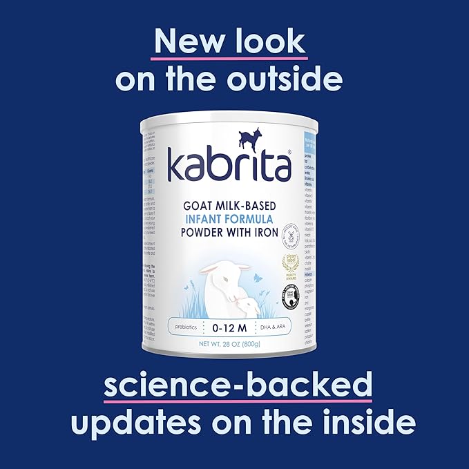 Kabrita Goat Milk-Based Infant Formula – 28oz – Pack of 2 – Natural, Gentle Baby Formula – European, Non-GMO – Ages 0-12 Months
