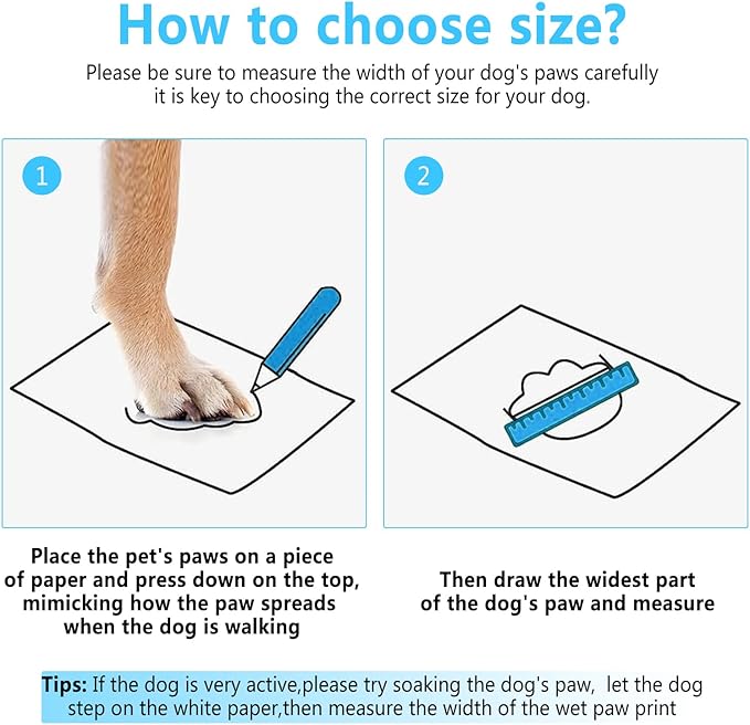 Dog Shoes, Dog Sandals for Hot Pavement, Non-Slip Waterproof Dog Booties for Winter Snowy Day and Summer, Adjustable Straps Easy-Clean Beach Outdoor Pet Boots Rugged Sole-4Pcs Blue