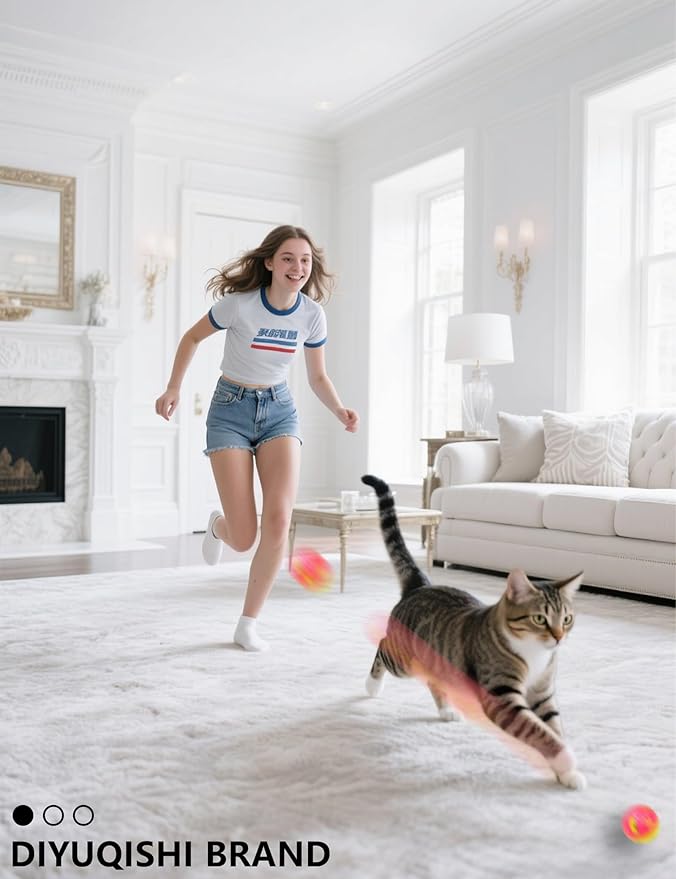 6-Pack Cat Toys for Kittens and Cats, On Cloud Nine (1.5'', Basic Cat Toy Set)