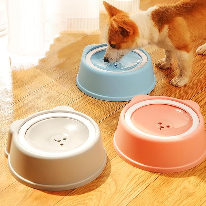 Pet Water Bowl- Portable Dog Water Dispenser, No Spill Water Bowl for Dogs with Spill-Proof Design, Perfect for Dogs and Cats, Keeps Your Pet Hydrated Anywhere (Grizzly)