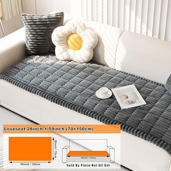 ZQFFB Pet Couch Cover Dogs Washable Non-Slip Couch Protector Pet Friendly Dog Mat for Couches and Sofas