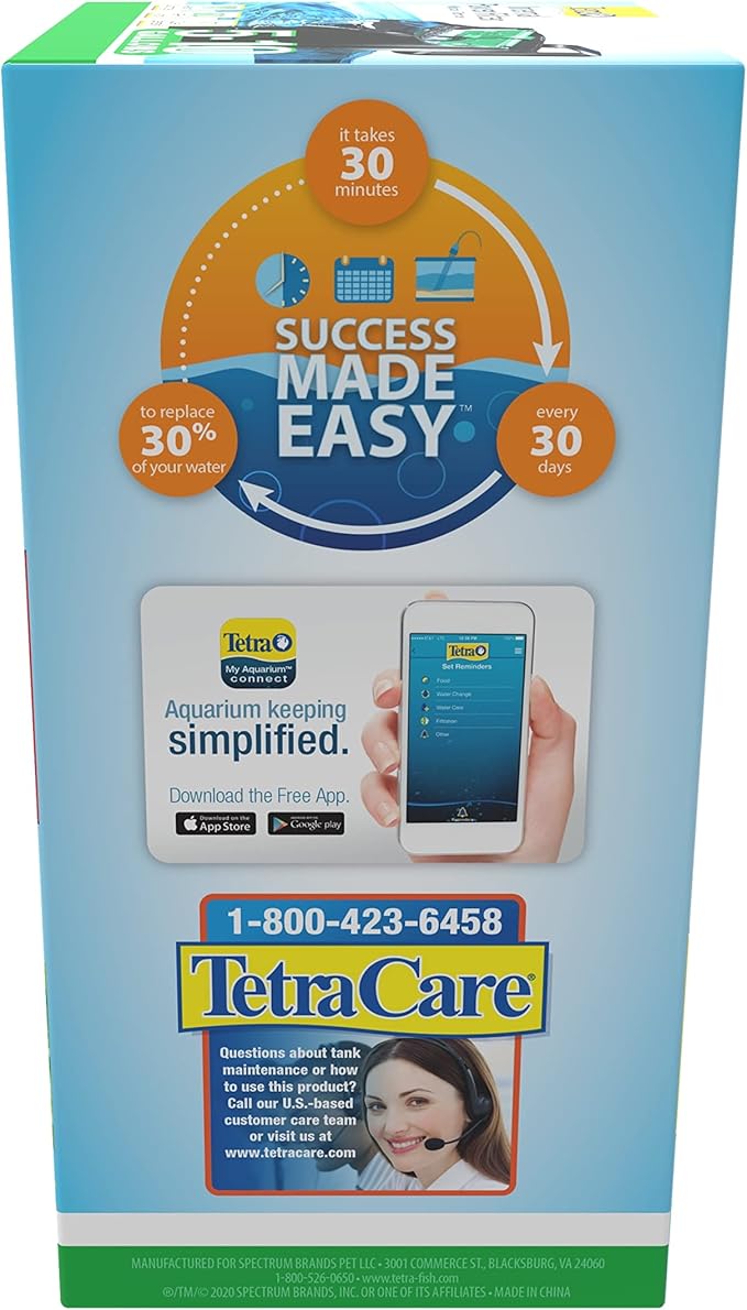 Tetra Whisper Internal Power Filter 5 To 10 Gallons, For aquariums, In-Tank Filtration With Air Pump, Black