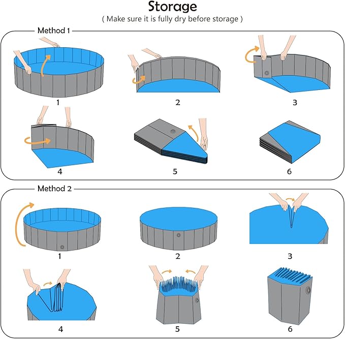 Jasonwell Foldable Dog Pet Bath Pool Collapsible Dog Pet Pool Bathing Tub Kiddie Pool Doggie Wading Pool for Puppy Small Medium Large Dogs Cats and Kids 32" Grey