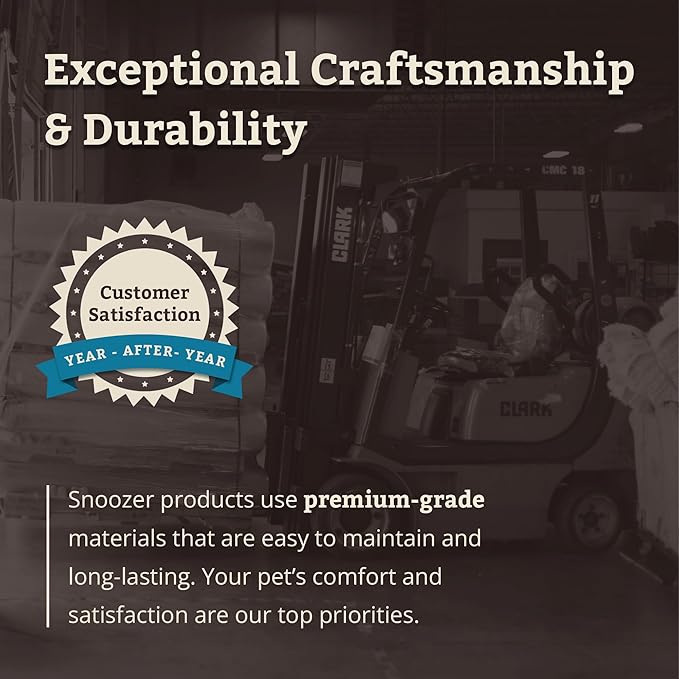 Snoozer Lookout I Dog Car Seat - Small Dog and Puppy Car Seat, Booster Bed for Small & Medium Size Pets up to 25 Lbs, Sherpa Lining, Elevated, Washable, Safe for Travel - Medium, Stone Diamond