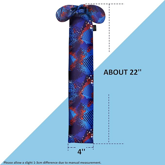 Harrison Howard Stretchy Tail Bag Breathable Horse Tail Guard Slip on Design Protect Horse Tail 2 Strand Closure Straps Keep Tail Clean & Protected 22" L Length Makes Grooming Easy-Chic Blue