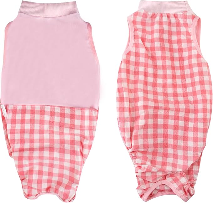 Cat Recovery Suit for Abdominal Wounds or Skin Diseases, Cat Onesie for Cats After Surgery Female Kitten Recovery Suit, Breathable E-Collar Alternative for Cats After Spay Anti Licking Wounds