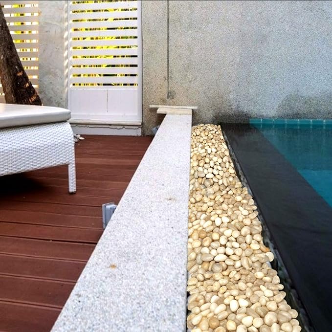 Mr. Fireglass 5lb White River Rocks, 3/8 inch Natural Decorative Polished Pebbles Aquarium Gravel Stones for Landscaping, Indoor Plants, Vase, Succulent, Fish Tank