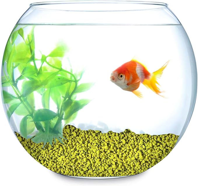 Hygloss Products Craft Rocks, Mini Stones For Art Projects - Bucket O' Gravel, Neon Yellow, 1 lb