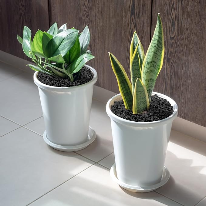 Mr. Fireglass 5 lbs Black Pebbles, 3/8" Natural Decorative Polished River Rocks Aquarium Gravel for Indoor Plants, Vases, Succulents and Outdoor Garden Landscaping