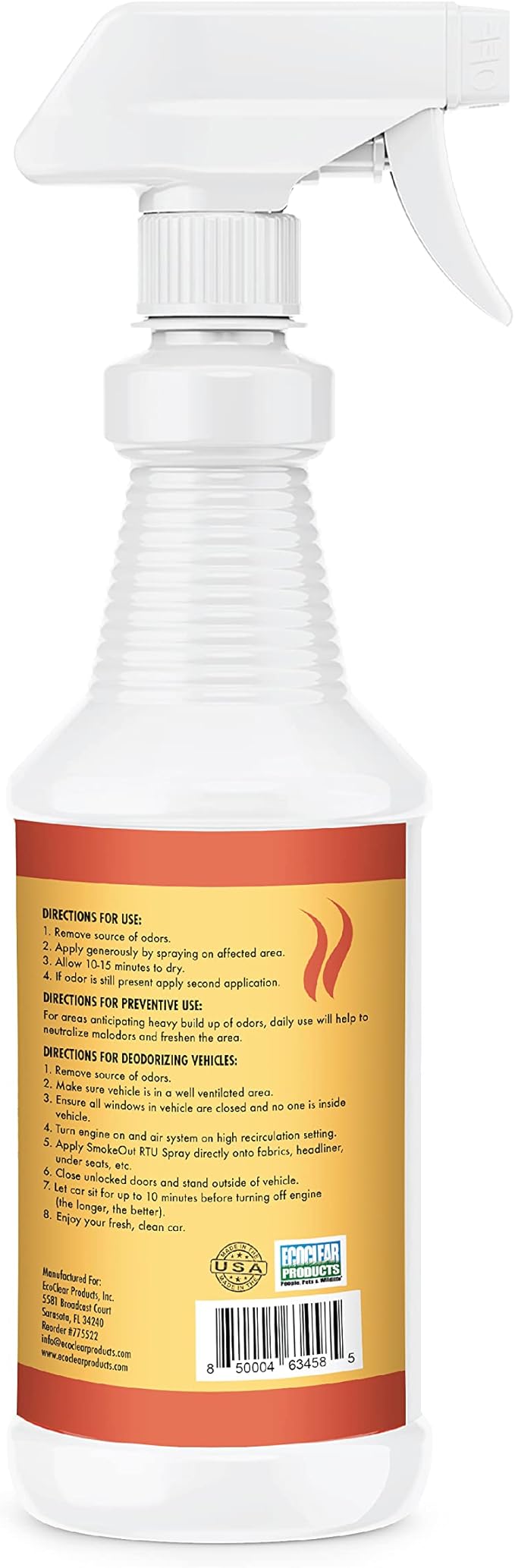 SmokeOut - Commercial Strength Odor Eliminator - Neutralizer, Deodorizer, Odor Remover (32 ounce)