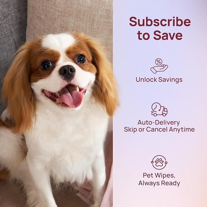 HICC PET Wipes for Dogs and Cats, Vet-Recommended Pets Cleaning Wipes, Deodorizing Hydrating, Nourishes Smoothes Fur, Fermented Coconut Oil Grooming Paws, Body and Butt, Thicken, Unscented, 100 Count