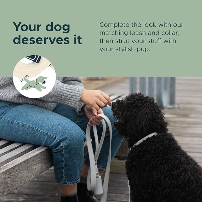 DIGGS Dog Poop Bag Dispenser for Leash - Premium Dog Waste Bag Holder with Easy One-Hand Dispensing (Navy)