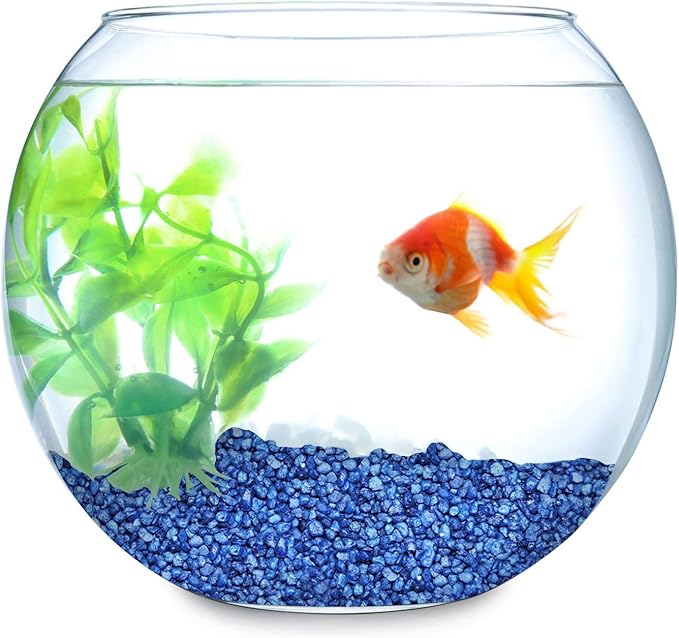 Hygloss Products Craft Rocks, Mini Stones for Art Projects - Bucket O' Gravel, Blue, 1 lb