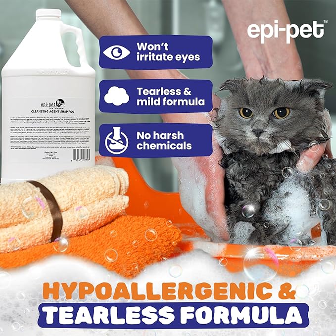 Puppy Safe 6in1 Pet Shampoo, Shampoo for Dogs with Deshedding Coat, Dry Itchy Skin, Hypoallergenic and Sensitive Skin, Scented Vanilla and Lavender (1 Gallon (Pack of 4), 1 Gallon (128 Fl oz))