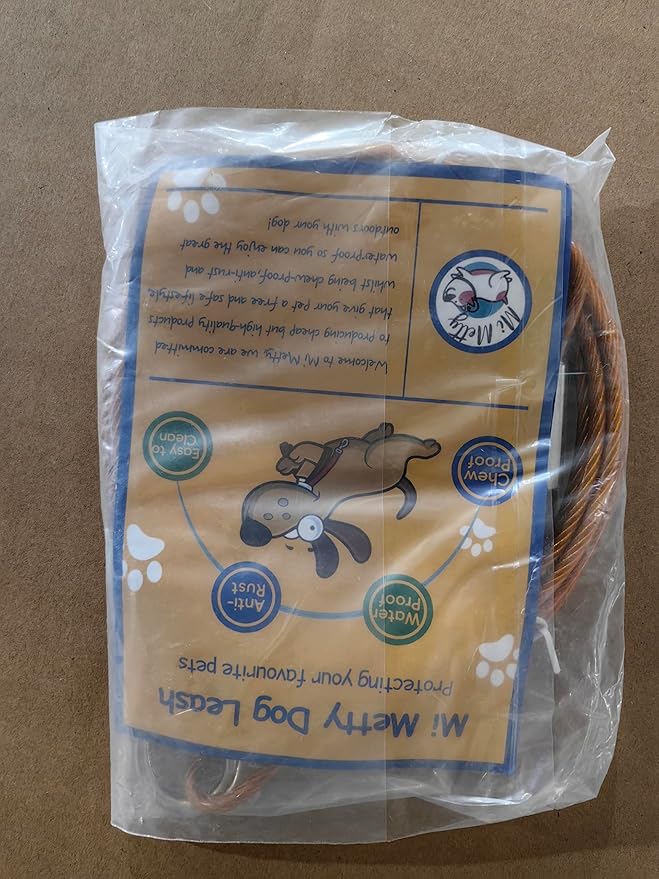 Tie Out Cable for Dogs,100FT Dog Leads,Heavy Duty Tie Out Cable for Large Dogs Up to 125lbs,Durable Dog Runner Tether Line for Outdoor,Yard