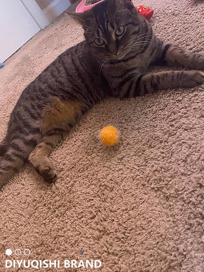 50-Pack Soft Cat Toy Balls – Fun Playtime & Exercise for All Cats (1.5 inch, Cat Toys Mega Set)