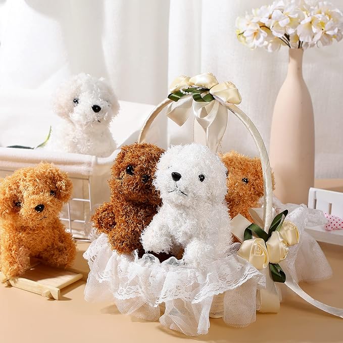 Skylety 12 Pack 5" Mini Dog Stuffed Animals Stuffed Puppies Bulk Small Plush Dogs Cute Soft Plush Toy Birthday Gift