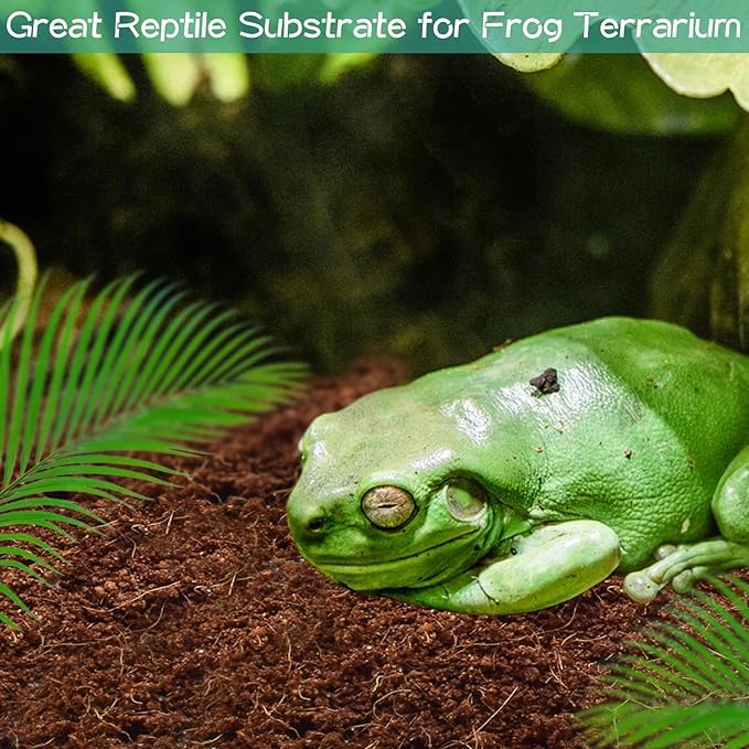 Halatool 4Pack Coconut Fiber Substrate Natural Premium Coco Coir Terrarium Aquarium Substrate for Reptile Tank Tortoise Habitat Beard Dragon Leopard Gecko Snake Tarantula Worm Bins Hermit Crab Snake