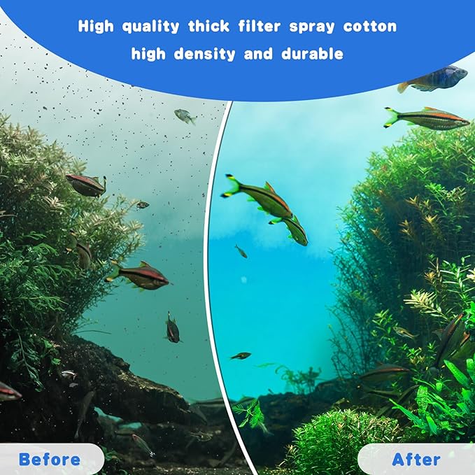 Preboun 24 Pcs Aquarium Filter Cartridge Compatible with AquaTech EZ Change #3 Fish Tank Filter Cartridge Compatible with AquaTech 30-60/20-40 Gallon Fish Tank Power Replacement