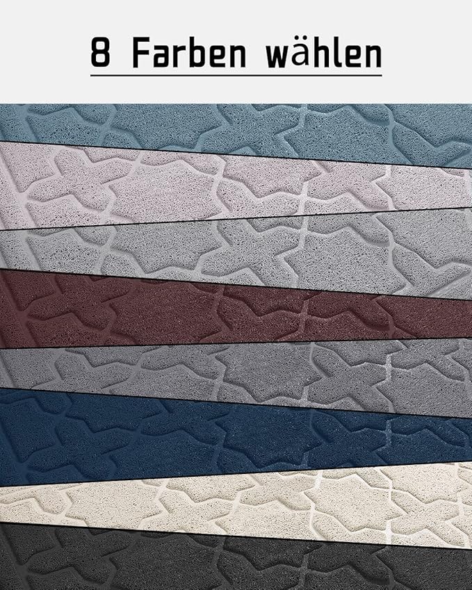 Yimobra Cat Litter Mat, 47"x36" Litter Box Mat with Litter Lock Mesh, Soft Cat Litter Mat Litter Trapping Mat, Easy to Clean, Non-Slip, Water Resistant, Litter Free Floors, Dark Coffee