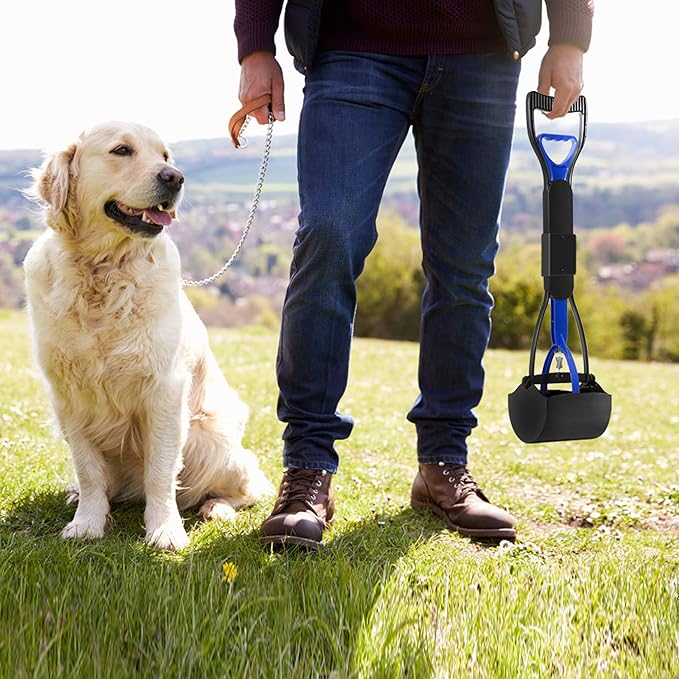 UPSKY Pooper Scooper for Large Small Dogs, Folding Dog Poop Scooper, Durable Spring and Premium Materials,Easy to Use for Grass, Dirt, Gravel Pick Up Shovel