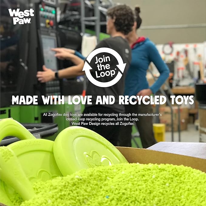 West Paw Zogoflex Zisc Dog Flying Disc, High Flying Aerodynamic Disc for Dogs Puppy – Lightweight, Floatable Disc for Fetch, Tug of War, Catch, Play – Doubles as Food/Water Bowl, Large 8.5", Tangerine