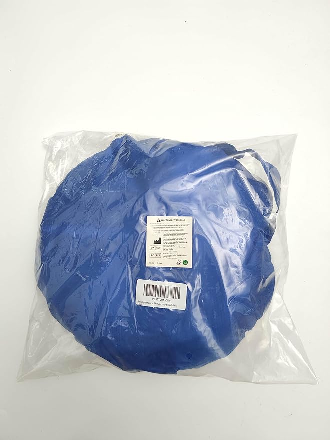 Pawaboo Small Animals Playpen, Waterproof Small Pet Cage Tent with Zippered Cover, Portable Outdoor Yard Fence with 3 Metal Rod for Chick/Kitten/Puppy/Guinea Pig/Rabbits/Hamster/Chinchillas,Indigo