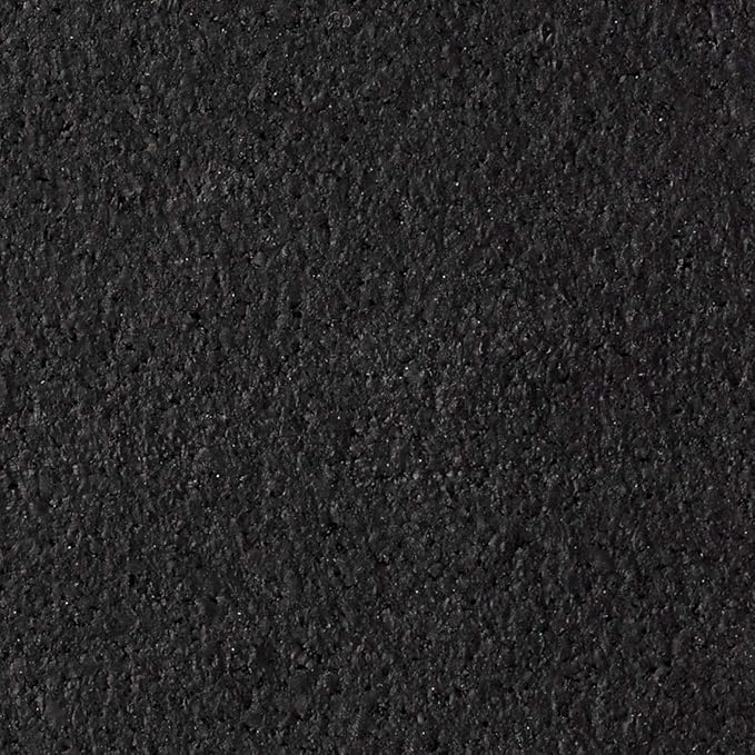 Playsafer Genaflex Rubber Gym Floor Mat, Heavy Duty Commercial Protective Gym Flooring Roll - 8mm Thick (Black, 4' X 4')