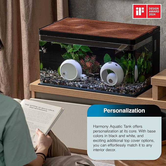 Harmony Aquatic Tank by Clairnara - Harmony Legend - iF Design Award Winning 10 Gallon All-in-One Aquarium