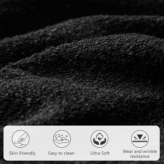 Modern Storage Benches with Walnut Wood Legs, 47'' Ottoman Bench with 20 Gallons Storage Space for Bedroom End of Bed, Fabric Upholstered Entryway Bench with Seating for Livingroom, Black