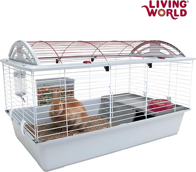 Living World - Deluxe Hybrid Habitat, Large - Rabbit, Guinea Pig, Chinchillas, and Small Animal Cage
